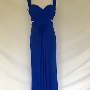 La Femme prom dress in royal blue